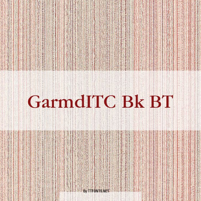 GarmdITC Bk BT example